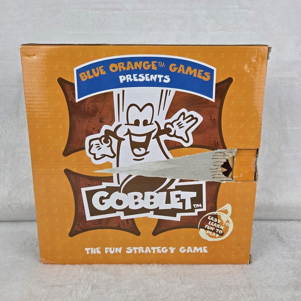 Vtg Gobblet! Wooden Strategy Game by Blue Orange – Complete – Family Board Game